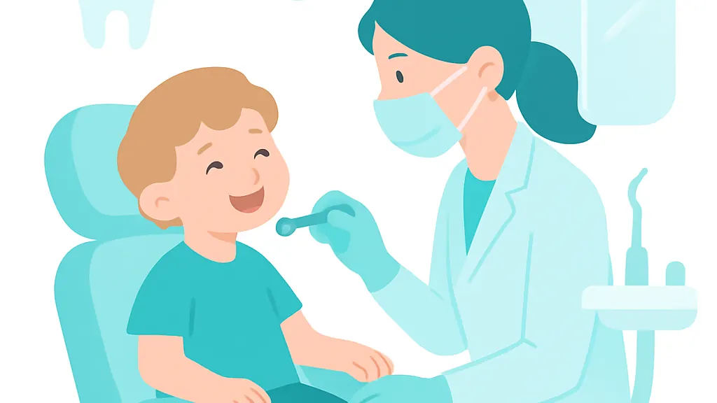 子どもの歯医者デビューはいつから？初めての受診の流れと準備のイメージイラスト
