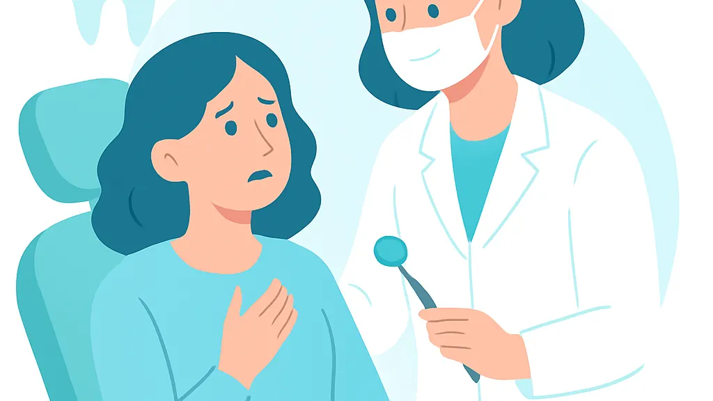 歯医者が怖い・苦手を乗り越えるのイメージイラスト