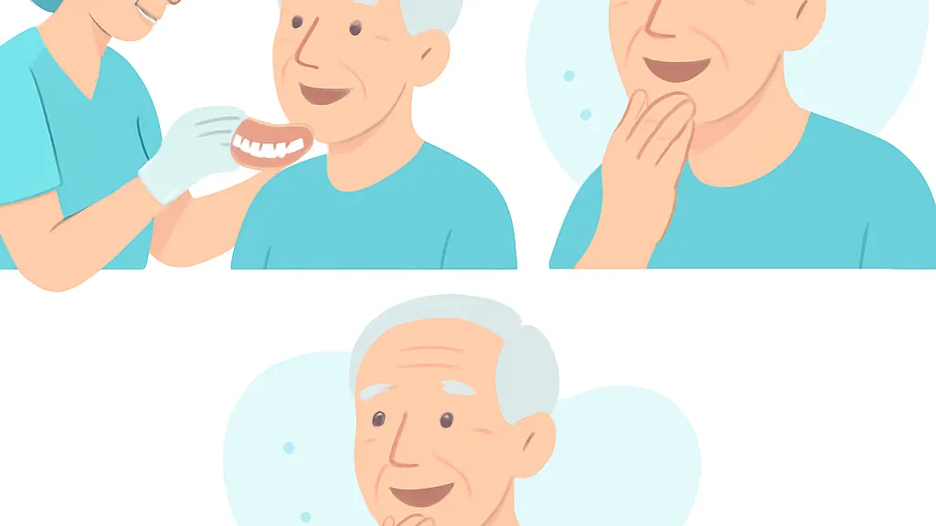 初めての入れ歯の解説イラスト