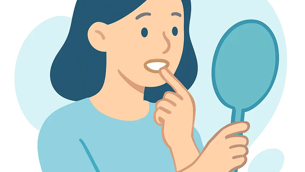 虫歯を自分で見分ける方法のイメージイラスト
