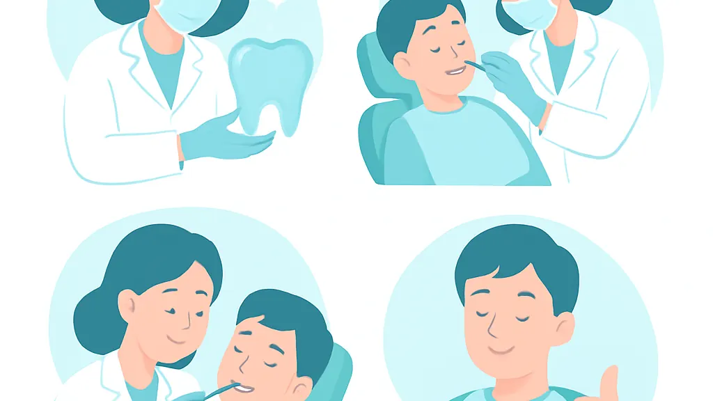 歯の定期検診では何をする？内容・費用・所要時間に関するケア・予防のイメージイラスト