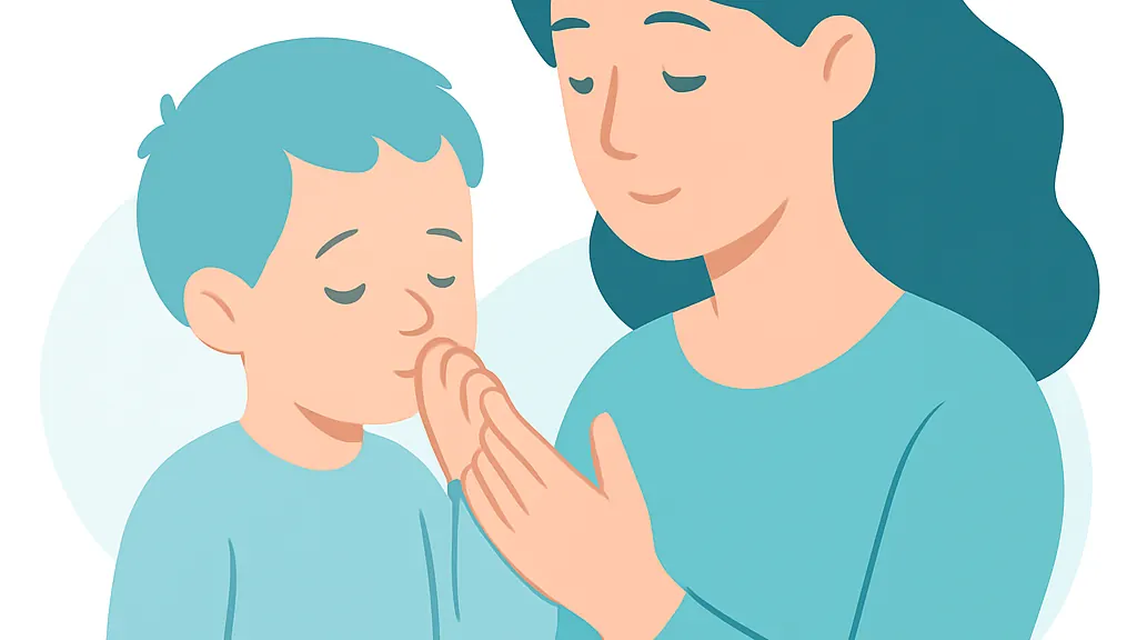 指しゃぶり・おしゃぶりは歯並びに影響する？やめさせる時期と方法のイメージイラスト